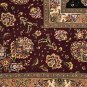 10x14 AREA RUG HANDMADE KNOTTED BLACK RED WOOL & SILK