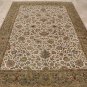 NEW 10x14 AREA RUG HANDMADE KNOTTED IVORY GREEN JAIPUR