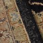 10x14 AREA RUG HANDMADE KNOTTED BLACK BEIGE TWISTED DYE