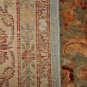 6x9 WOOL RUG VEGETABLE DYE CHOBI BLUE IVORY HANDMADE