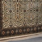 8x10 PERSIAN RUG IVORY BLACK PERSIAN GOLD GREEN PLUSH