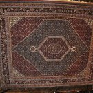 8x10 WOOL AREA RUG PERSIAN BIDJAR HANDMADE RED BLUE LT