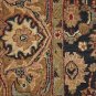 8x10 WOOL RUG PERSIAN KASHAN HANDMADE BLUE GOLD PLUSH