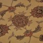 6 FOOT ROUND AREA RUG HANDTUFTED WOOL SILK YELLOW GREEN