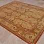8x10 WOOL HAND KNOTTED AREA RUG BEIGE RUST PERSIAN FINE