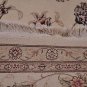 8x10 WOOL & SILK HAND KNOTTED AREA RUG IVORY MADE CHINA