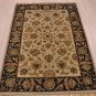 4x6 WOOL AREA RUG PERSIAN SILVER BLACK HAND MADE TUFTED