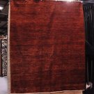 8x10 WOOL HANDMADE RUG RED RUST VEG DYE SOLID CHOBI NEW