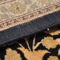 10x14 WOOL AREA RUG FINE PERSIAN BLACK GOLD HANDMADE