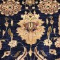 10x14 WOOL AREA RUG VEG DYE HANDMADE BLUE PLUM PERSIAN