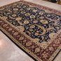 10x14 WOOL AREA RUG VEG DYE HANDMADE BLUE PLUM PERSIAN