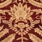 10x14 WOOL AREA RUG VEG DYE HANDMADE BURGUNDY GOLD FINE