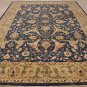 10x14 WOOL AREA RUG VEGETABLE DYE HANDMADE BLUE GREEN