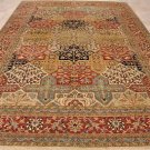 10x14 WOOL AREA RUG VEGETABLE DYE HANDMADE MULTI COLOR