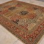 10x14 WOOL AREA RUG VEGETABLE DYE HANDMADE MULTI COLOR