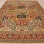 10x14 WOOL AREA RUG VEGETABLE DYE HANDMADE MULTI COLOR
