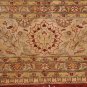 10x14 WOOL AREA RUG FINE PERSIAN RUST BEIGE HANDMADE