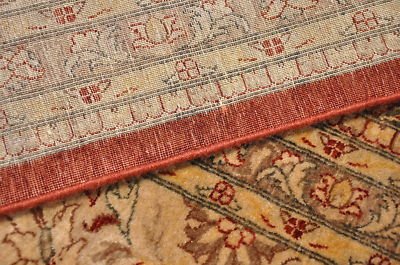 10x14 WOOL AREA RUG FINE PERSIAN RUST BEIGE HANDMADE