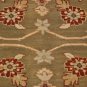 10x14 WOOL AREA RUG VEGETABLE DYE HANDMADE LT GRN GOLD