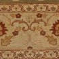 10x14 WOOL AREA RUG VEGETABLE DYE HANDMADE LT GRN GOLD