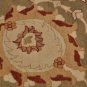 10x14 WOOL AREA RUG VEGETABLE DYE HANDMADE LT GRN GOLD