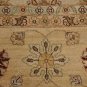 10x14 WOOL AREA RUG VEGETABLE DYE HANDMADE BEIGE GOLD