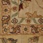 10x14 WOOL AREA RUG VEGETABLE DYE HANDMADE BEIGE GOLD