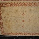 7x10 RUG CHOBI IVORY RUST HANDMADE VEGETABLE DYE MUTED