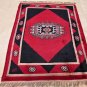 HANDMADE PERSIAN AREA RUG 5x7 RED BLACK BOKHARA TRIBAL