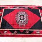HANDMADE PERSIAN AREA RUG 5x7 RED BLACK BOKHARA TRIBAL