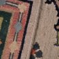 HANDMADE PERSIAN AREA RUG 5x7 BEIGE GREEN REVERSIBLE