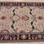 HANDMADE PERSIAN AREA RUG 5x7 BEIGE BLUE REVERSIBLE NEW