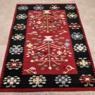 4x6 WOOL HANDMADE AREA RUG GABBEH THICK PILE TRIBAL RED