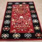4x6 WOOL HANDMADE AREA RUG GABBEH THICK PILE TRIBAL RED