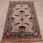 HANDMADE PERSIAN AREA RUG 4x6 BEIGE GREEN NAIN FINE