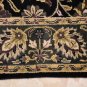 HANDMADE PERSIAN AREA RUG 4x6 BLACK GREEN NAIN FINE