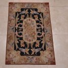 2x3 HANDMADE WOOL AREA RUG FRENCH AUBUSSON SAVONNERIE