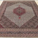 12x15 RUG PERSIAN HANDMADE BIDJAR WHITE BLUE RED NAVY