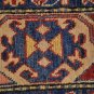 6x9 WOOL AREA RUG HANDMADE KAZAK TRIBAL RED IVORY BLUE