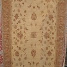 6x9 WOOL AREA RUG HANDMADE VEGETABLE DYE IVORY BROWN