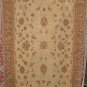 6x9 WOOL AREA RUG HANDMADE VEGETABLE DYE IVORY BROWN