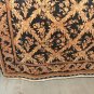 NEW 6x9 WOOL AREA RUG HANDMADE INDIA BLACK FLORAL