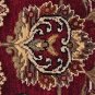 6x9 WOOL AREA RUG HANDMADE RED IVORY JAIPUR PERSIAN NEW