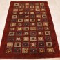 NEW 4x6 HANDMADE VEG DYE CONTEMPORARY WOOL RUG PAKISTAN