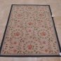 RARE 4x6 FINE WOOL AREA RUG FRENCH AUBUSSON HANDMADE