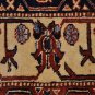 5x6 HAND KNOTTED WOOL AREA RUG RED IVORY KAZAK TRIBAL