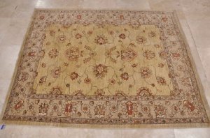 RARE 5x6 HAND KNOTTED WOOL AREA RUG VEGETABLE DYE CHOBI