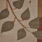 8x11 Machine Made Rug Brown White Floral