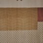 8x11 Machine Made Rug Brown White Floral