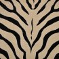 8x11 Machine Made Rug Black White Zebra Pattern